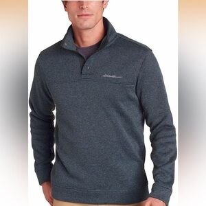 Eddie Bauer Heavyweight Radiator Fleece Quarter Snap
Pullover Navy 2XL NEW